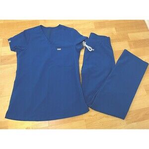 Royal Blue Women's Scrub Set